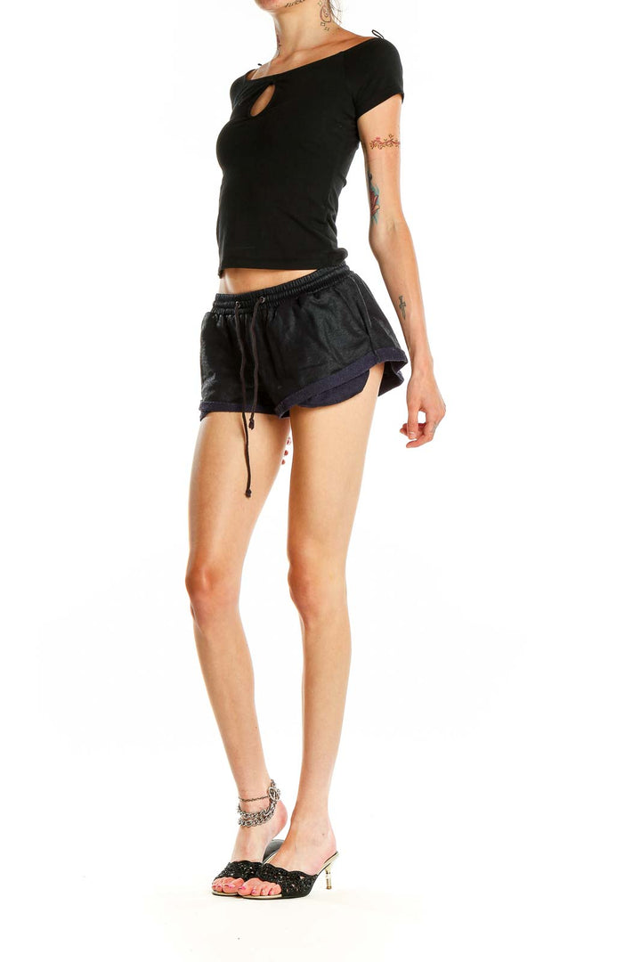 Black Casual Shorts