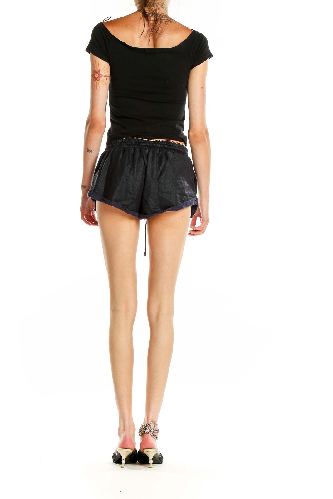 Black Casual Shorts