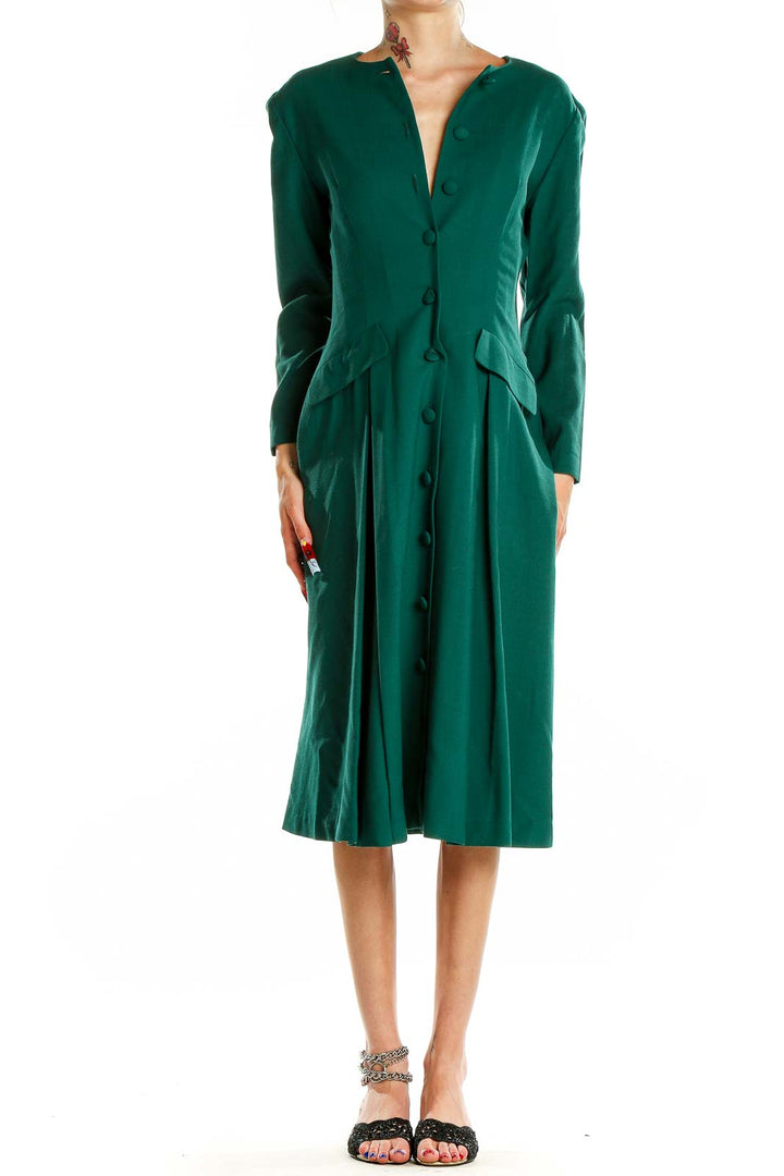 Green Vintage Classic Dress