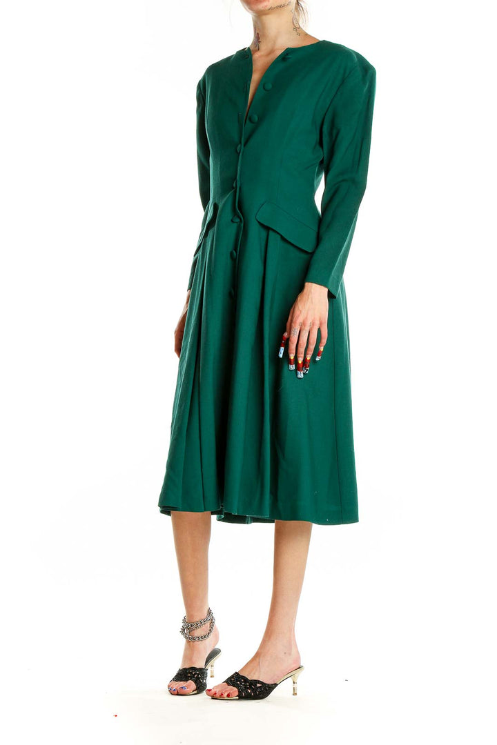 Green Vintage Classic Dress