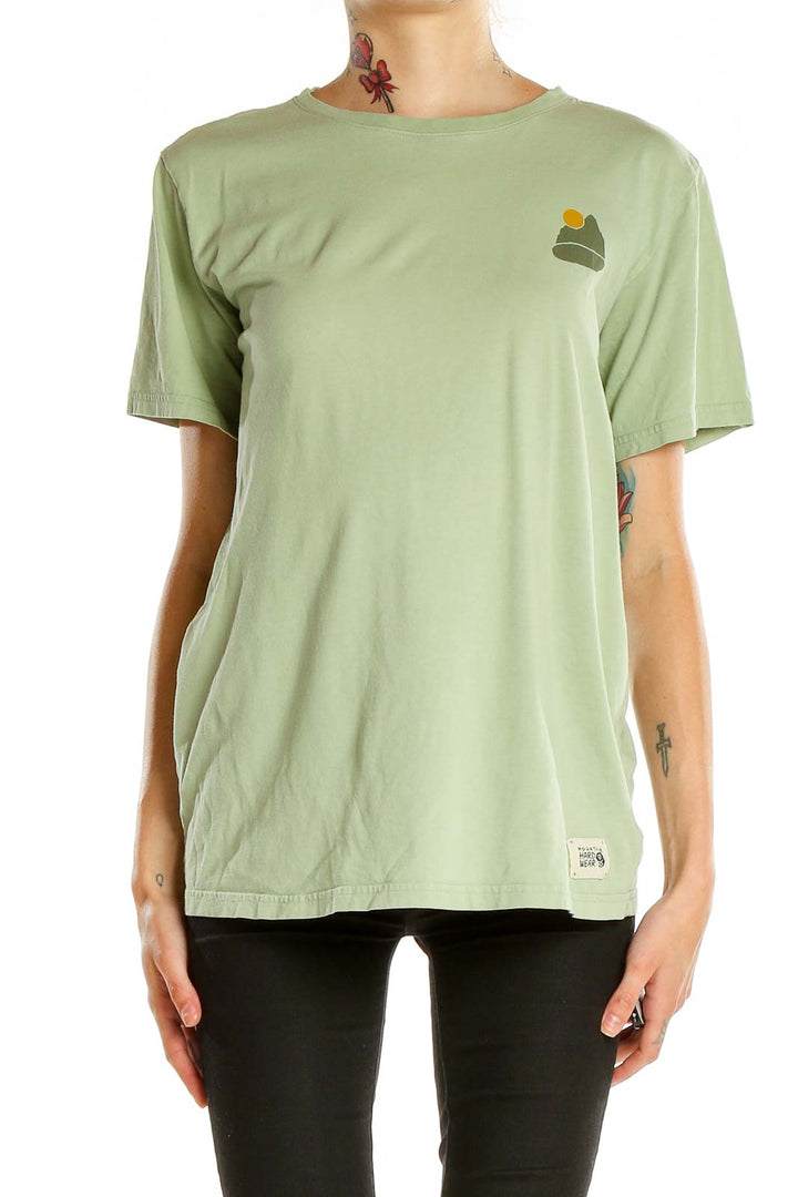 Green Casual T-Shirt