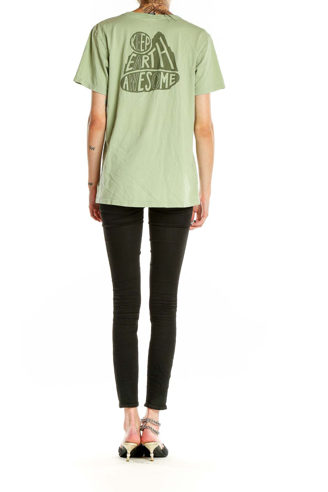 Green Casual T-Shirt