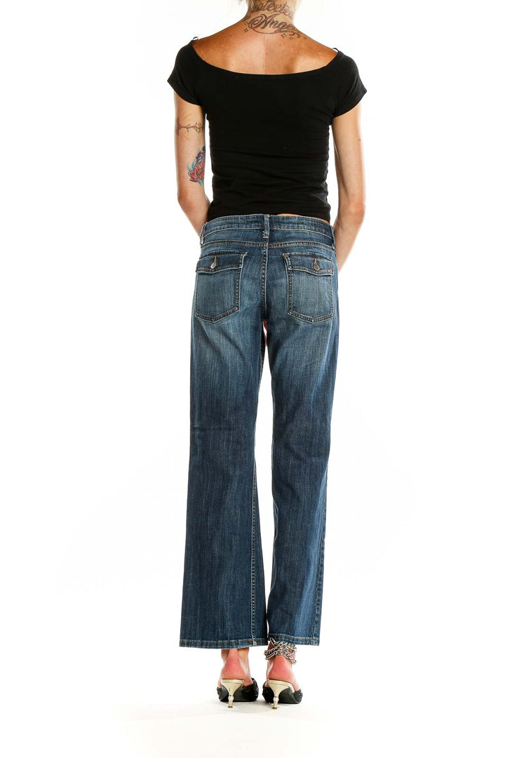 Blue Wide Leg Jeans