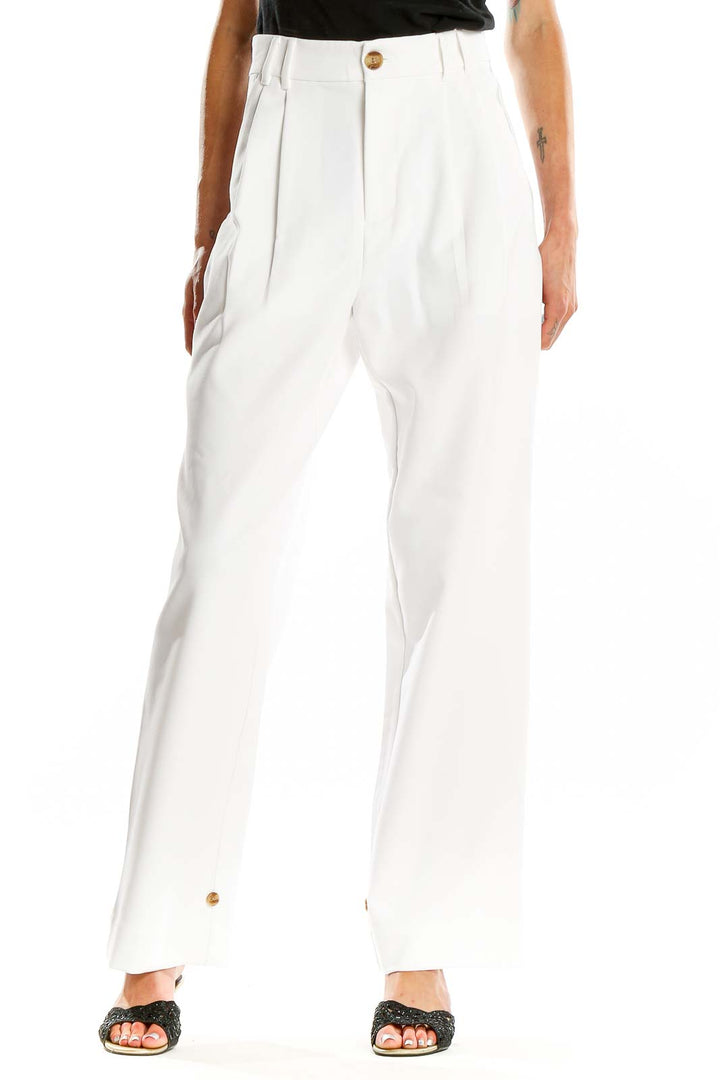 White All Day Wear Trouser