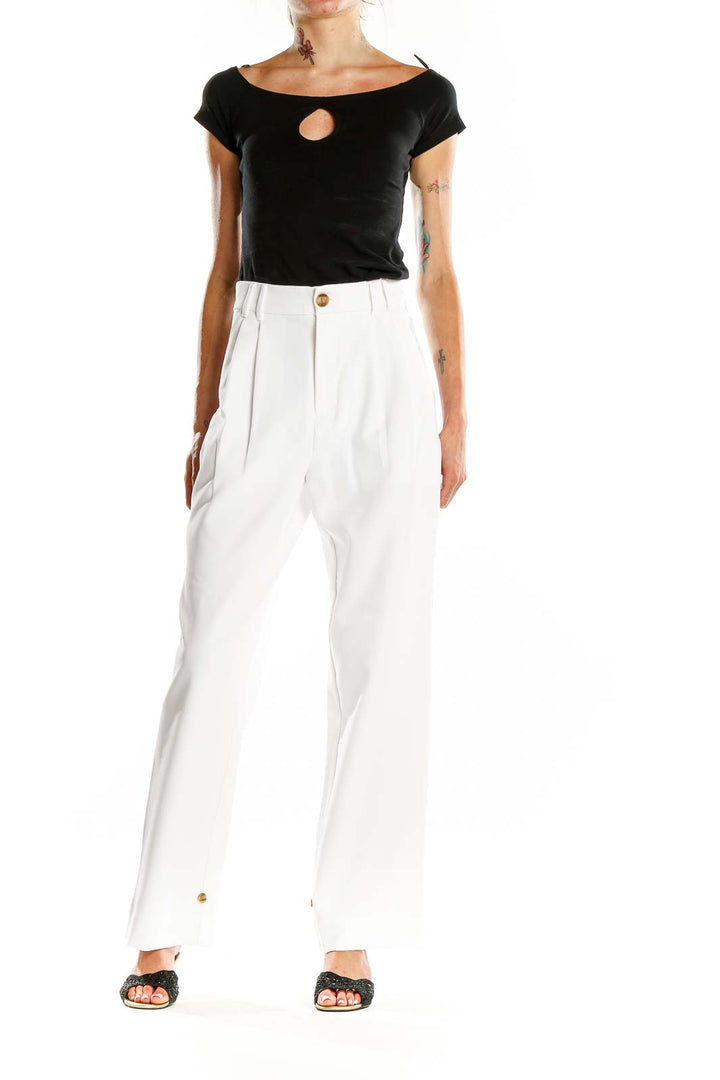 White All Day Wear Trouser