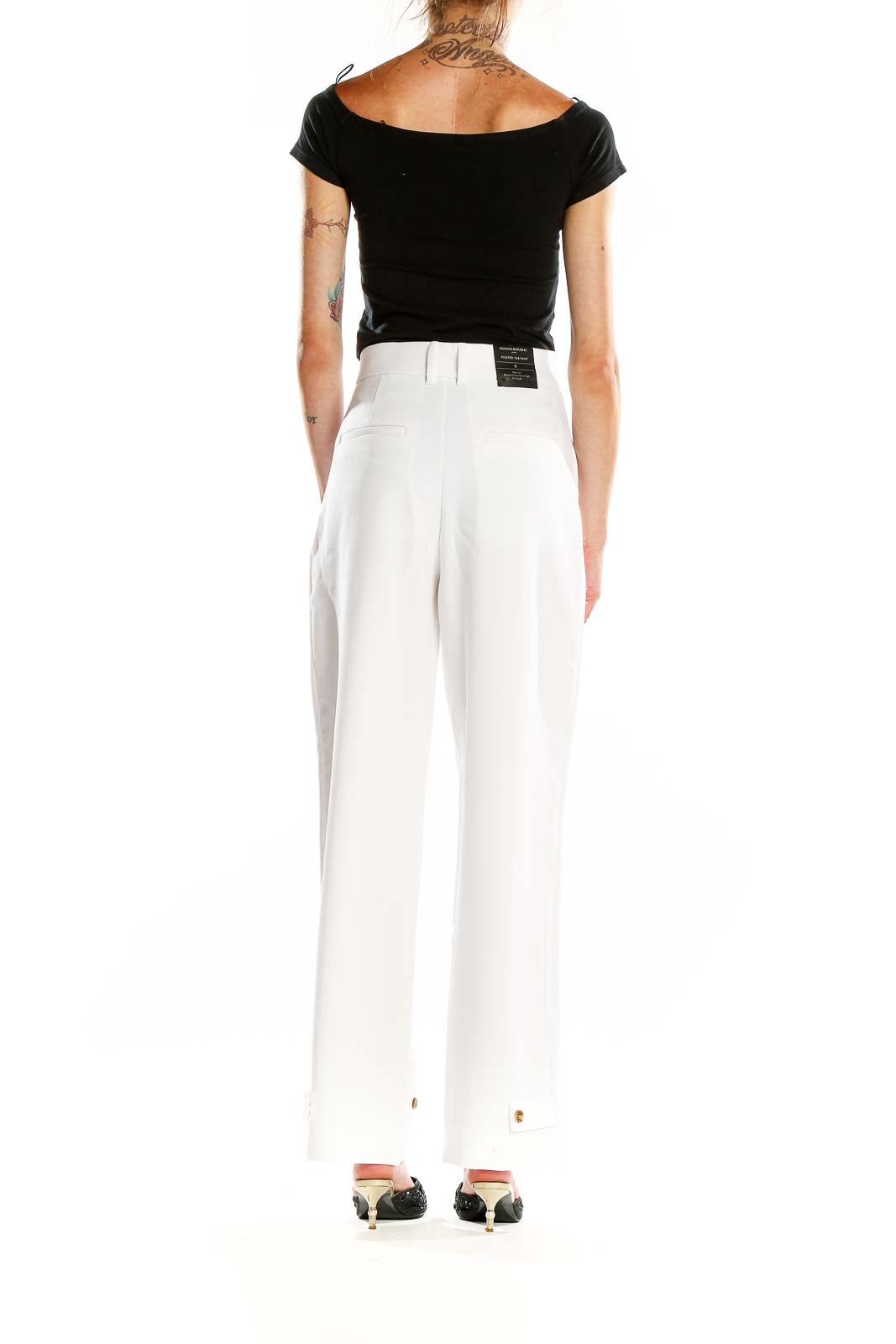 White All Day Wear Trouser