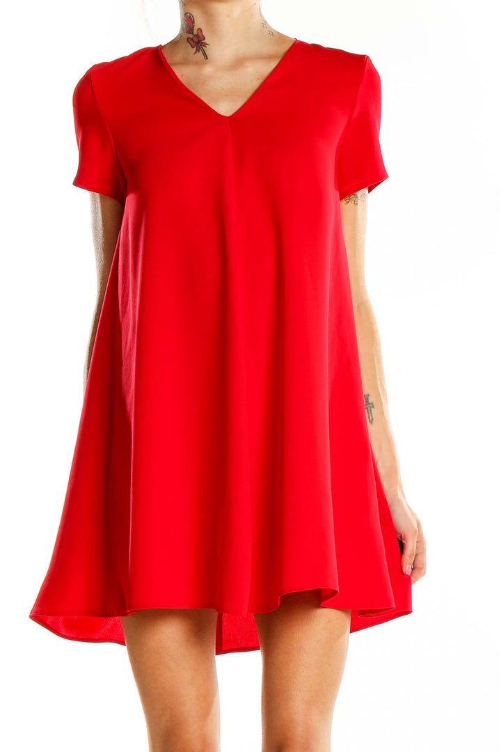 Red Classic Flare Dress