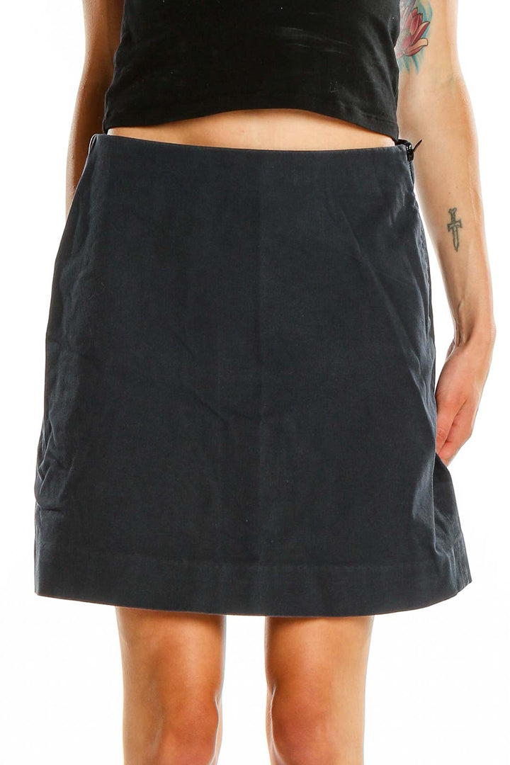 Blue Chic A-Line Skirt