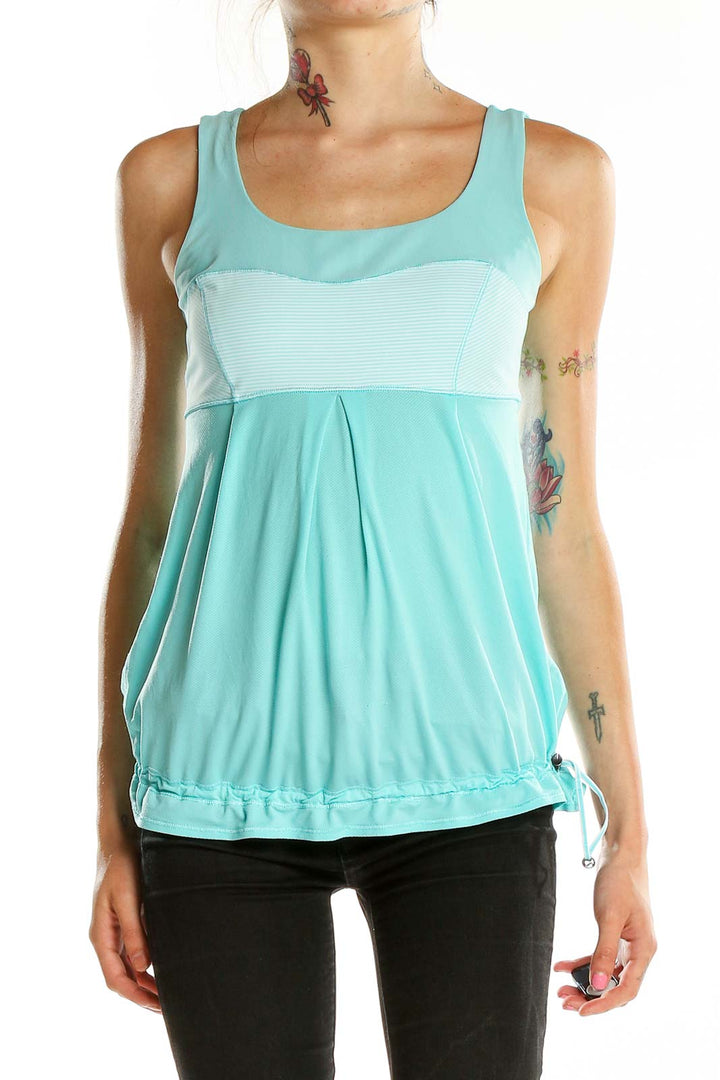 Blue Colorblock Tank Top