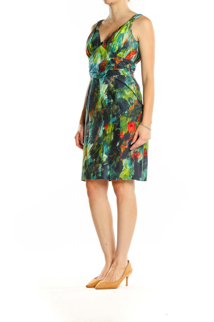 Multicolor Retro Sheath Dress