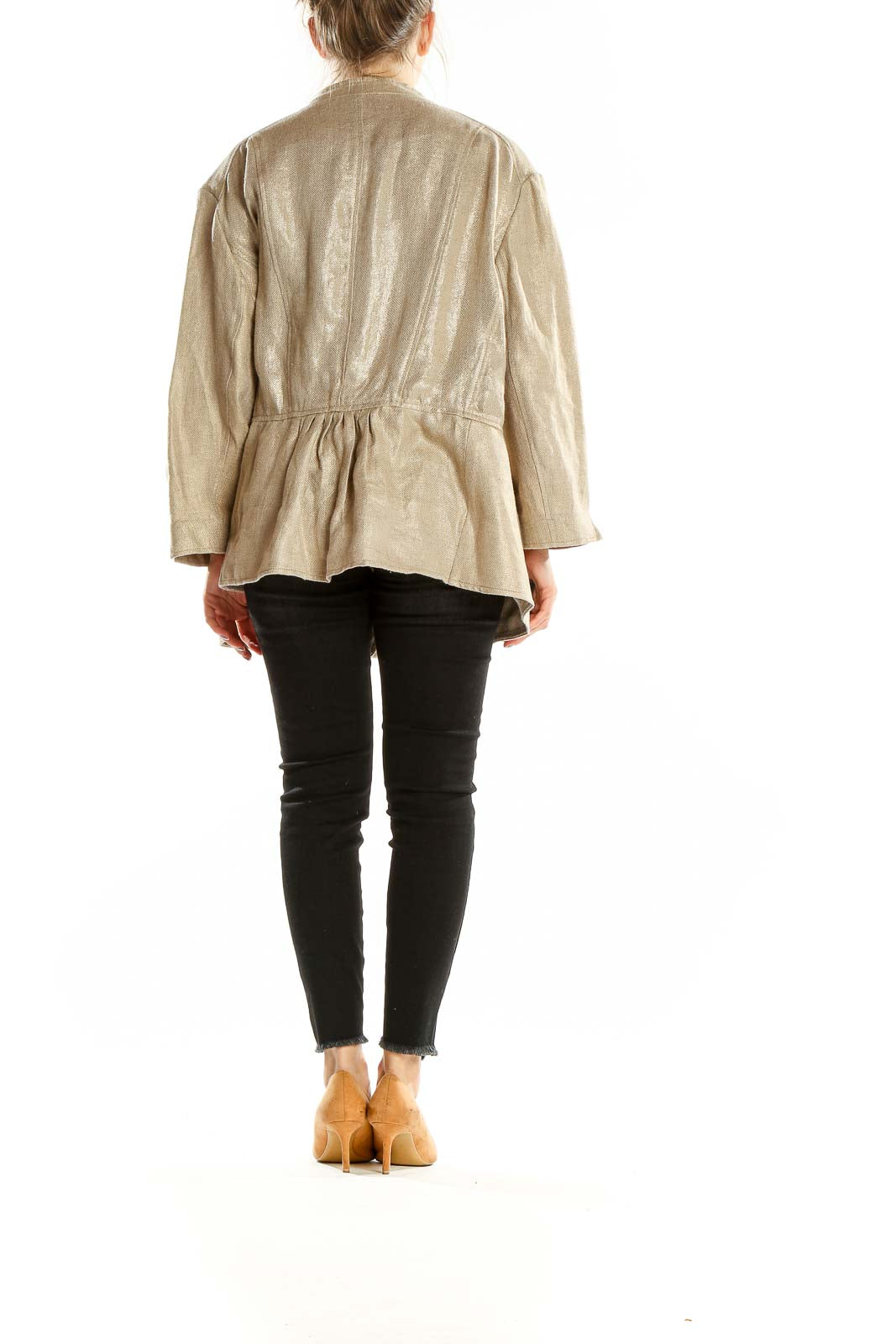 Beige Linen Coat