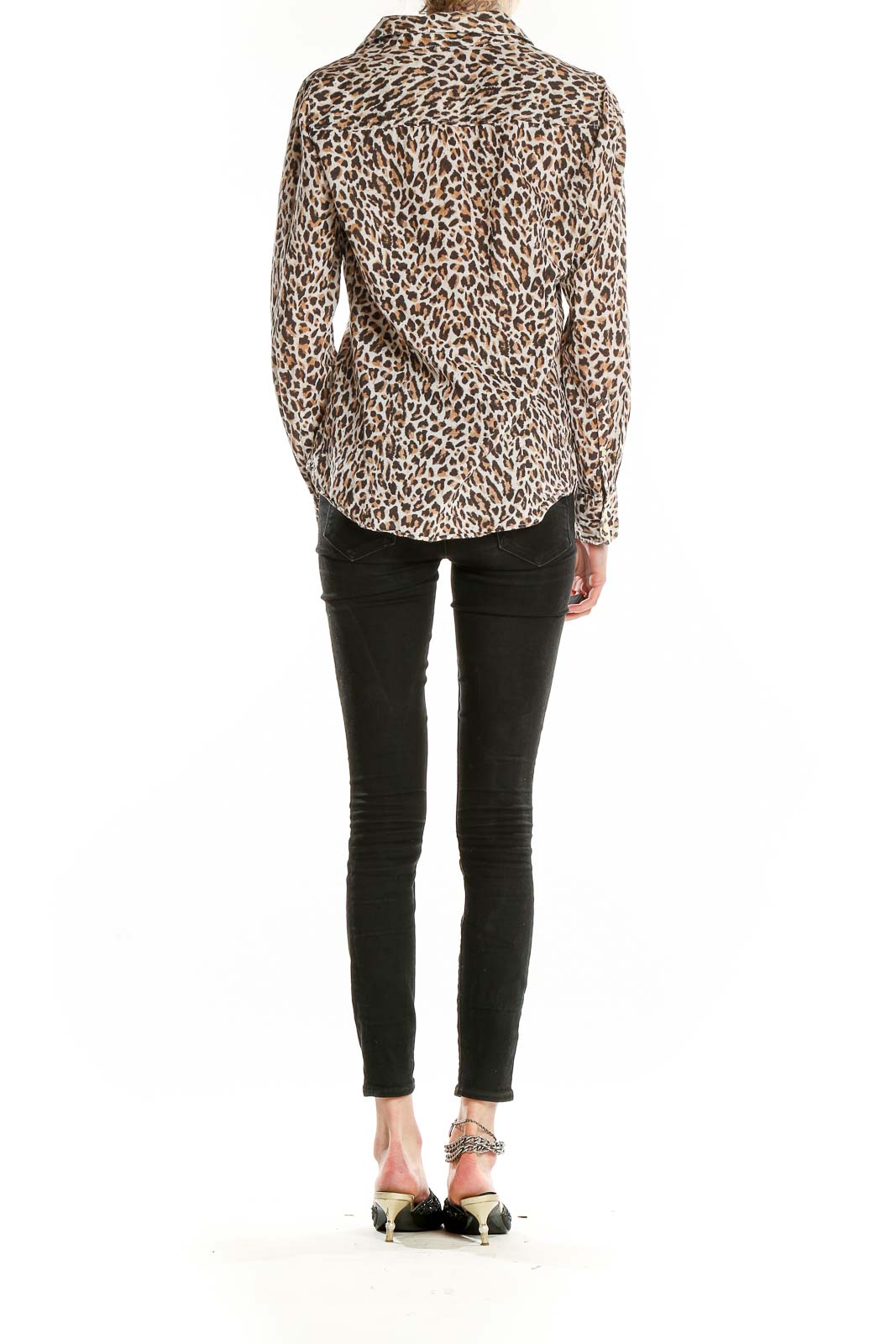 Brown Animal Print Shirt