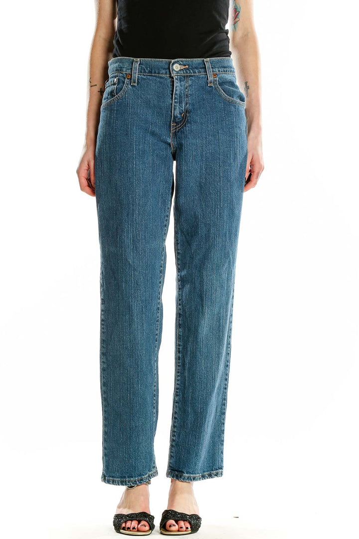 Blue Boyfriend Jeans