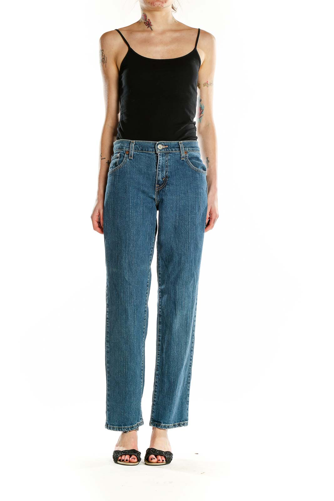 Blue Boyfriend Jeans